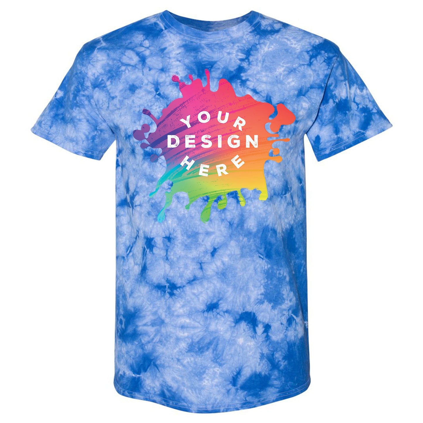 Dyenomite 100% Cotton Unisex Crystal Tie-Dye T-Shirt - Mato & Hash