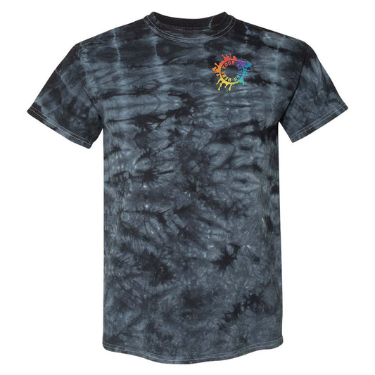 Dyenomite 100% Cotton Unisex Crystal Tie-Dye T-Shirt Embroidery - Mato & Hash