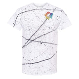 Dyenomite 100% Cotton Unisex Splatter T-Shirt Embroidery