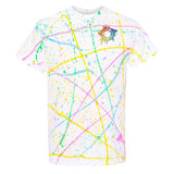 Dyenomite 100% Cotton Unisex Splatter T-Shirt Embroidery - Mato & Hash