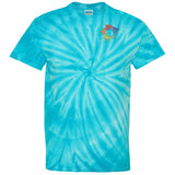 Dyenomite Cyclone Pinwheel 100% Cotton Unisex Tie-Dye T-Shirt Embroidery - Mato & Hash
