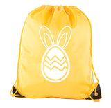 Easter Bunny Ears Egg Polyester Drawstring Bag