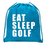 Eat. Sleep. Golf. Mini Polyester Drawstring Bag