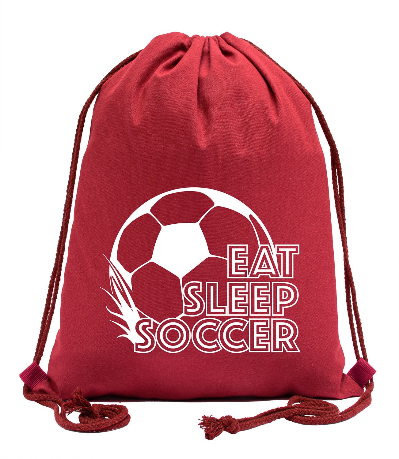 Eat, Sleep, Soccer Cotton Drawstring Bag - Mato & Hash