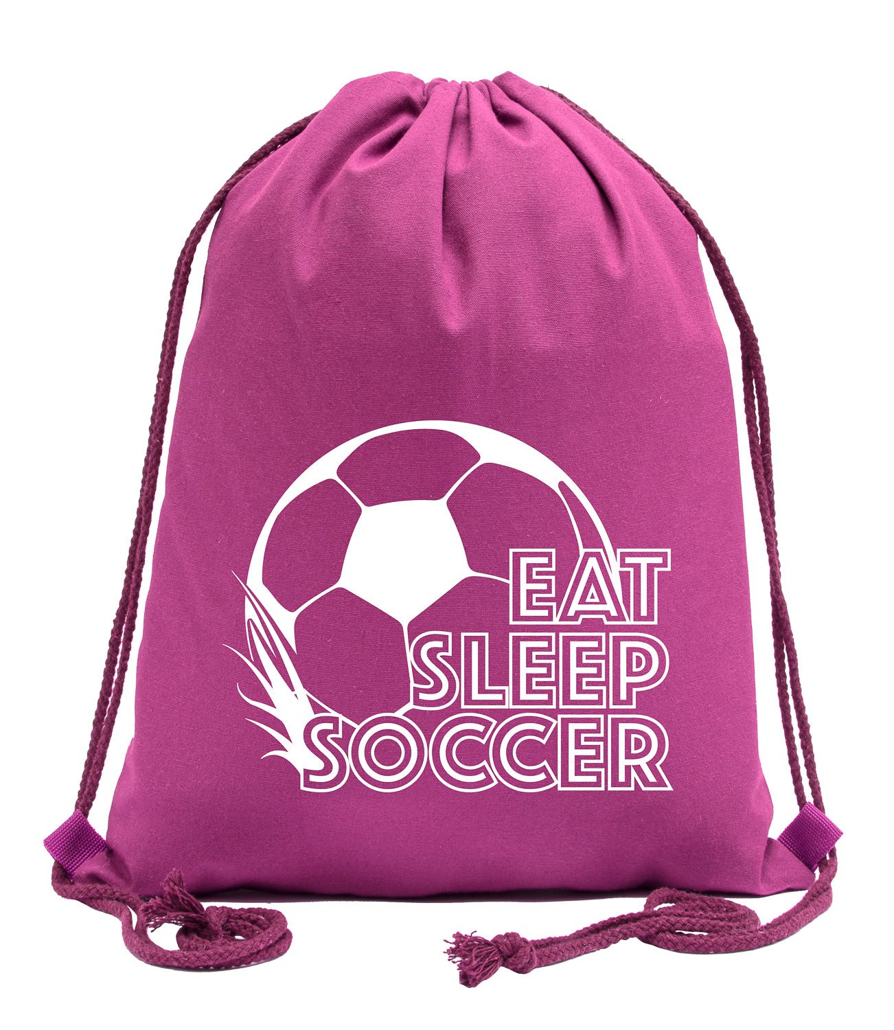 Eat, Sleep, Soccer Cotton Drawstring Bag - Mato & Hash