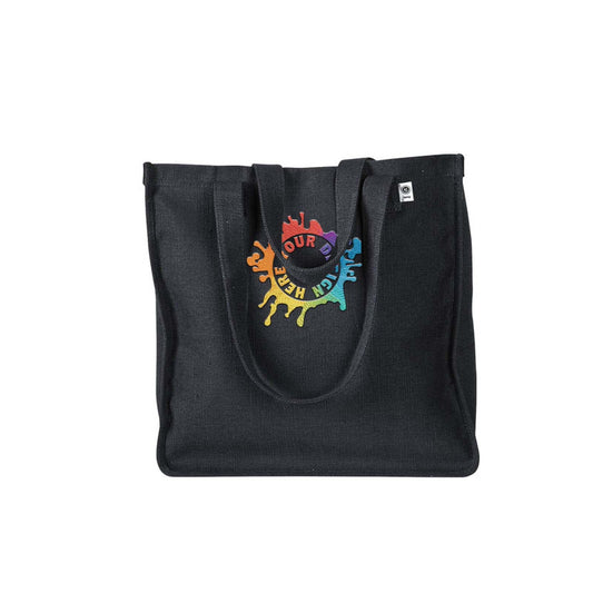 Econscious Hemp Market Tote Embroidery - Mato & Hash