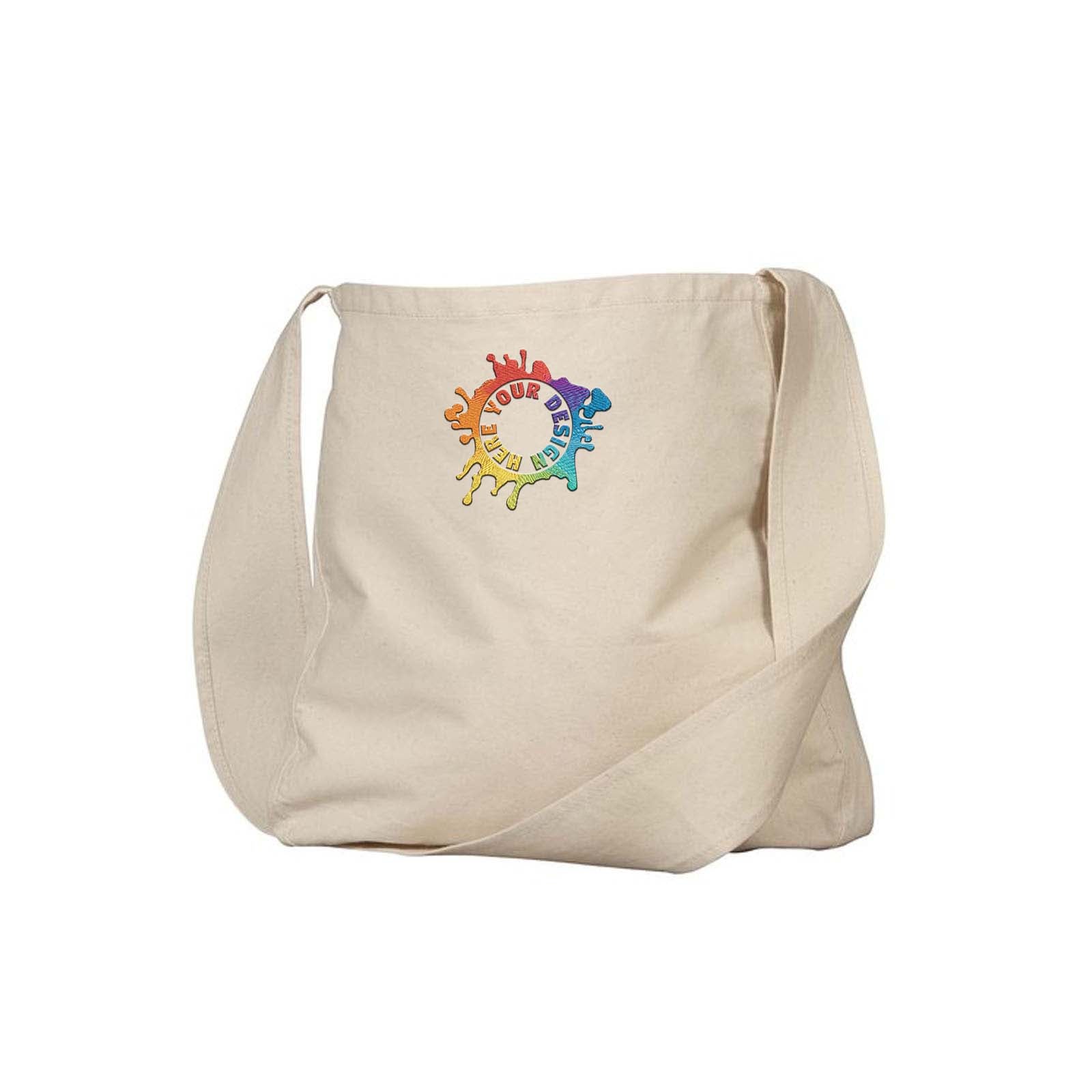 Econscious Organic Cotton Canvas Farmer's Market Bag Embroidery - Mato & Hash