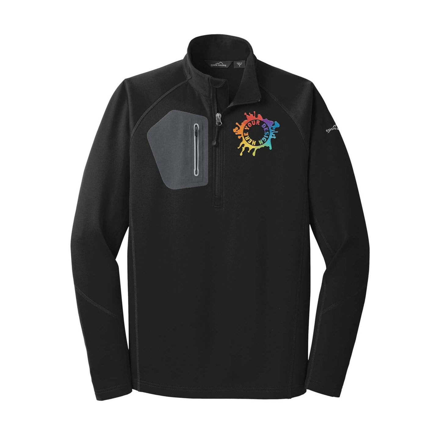 Eddie Bauer® 1/2-Zip Performance Fleece Jacket Embroidery - Mato & Hash
