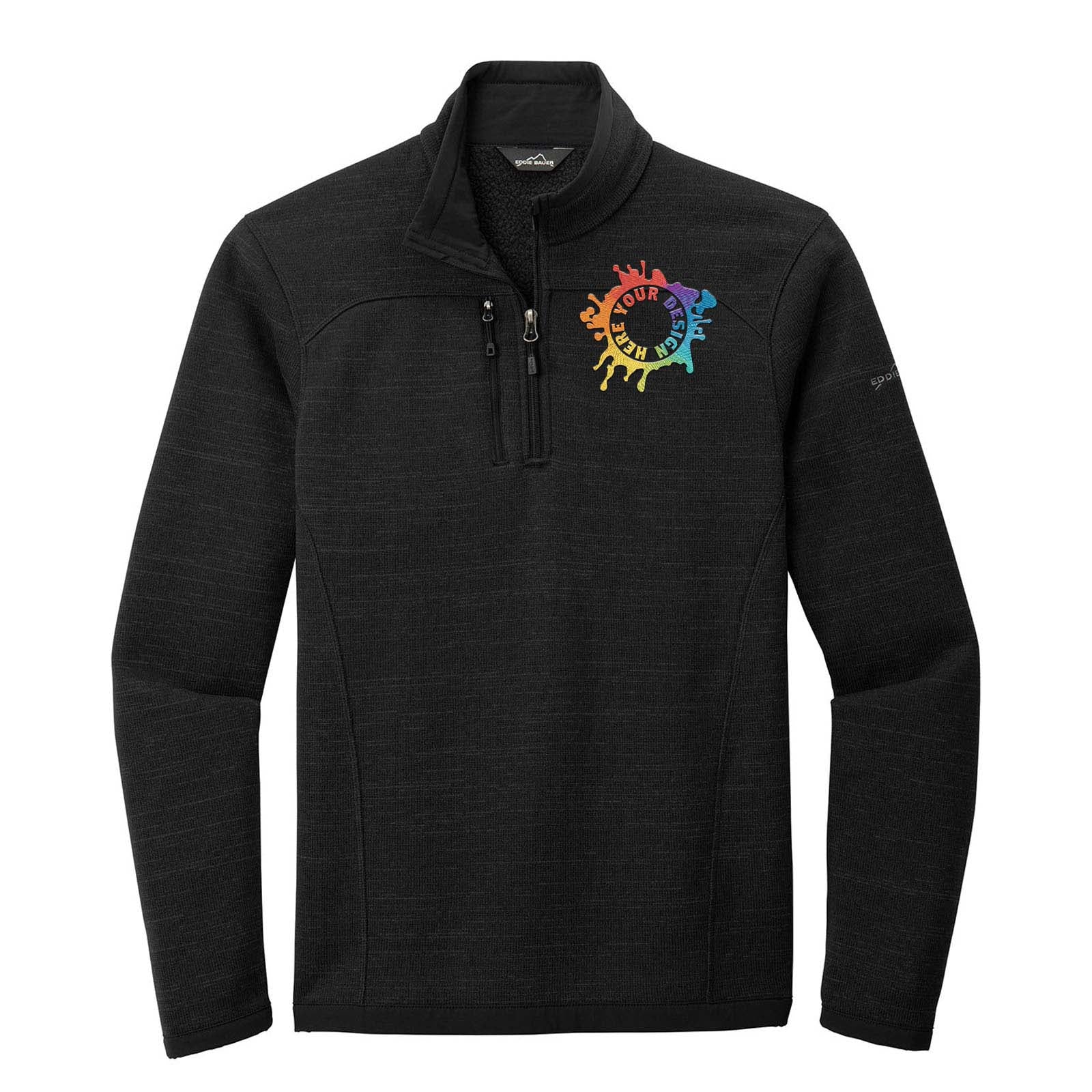 Eddie Bauer ® Sweater Fleece 1/4-Zip Jacket Embroidery - Mato & Hash