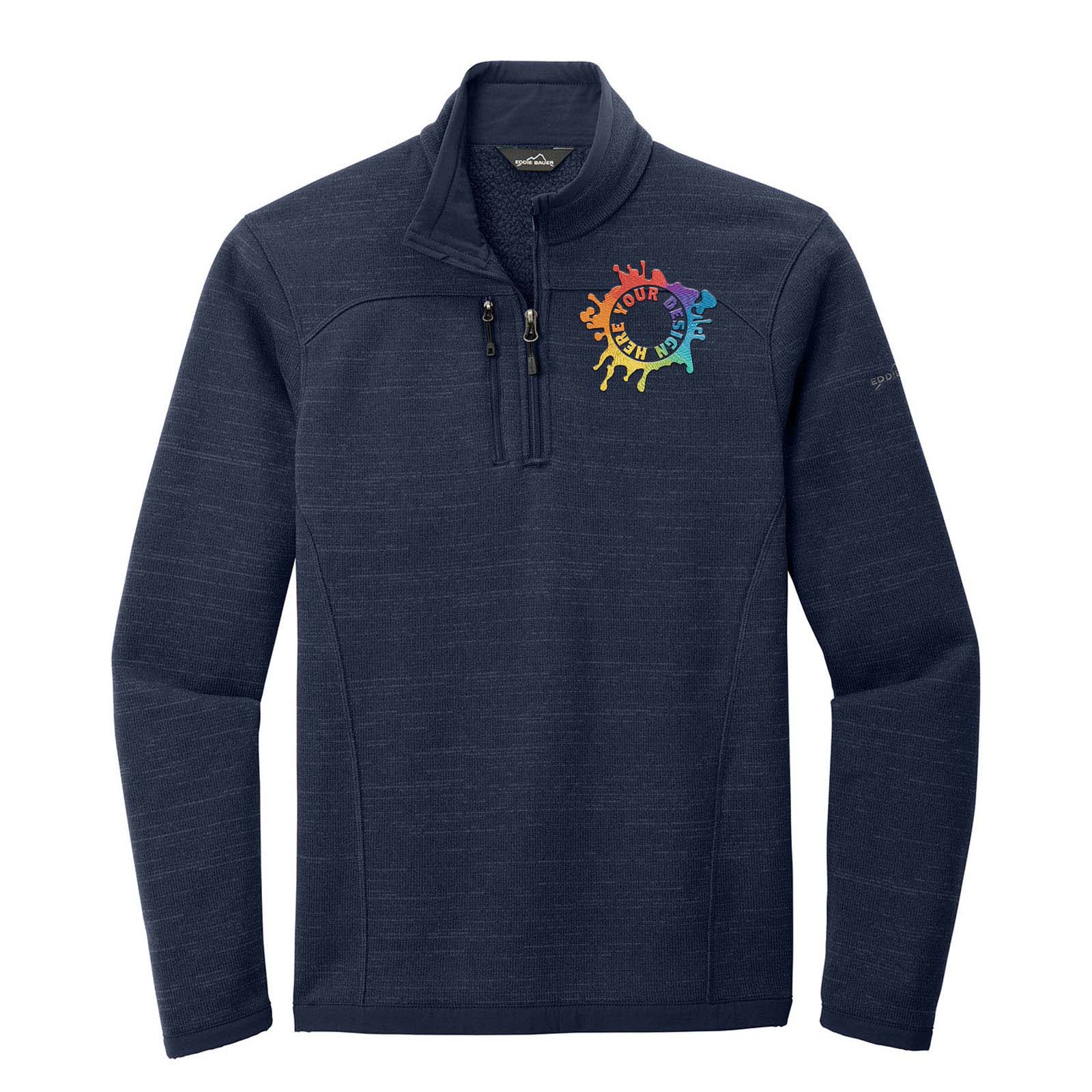Eddie Bauer ® Sweater Fleece 1/4-Zip Jacket Embroidery - Mato & Hash