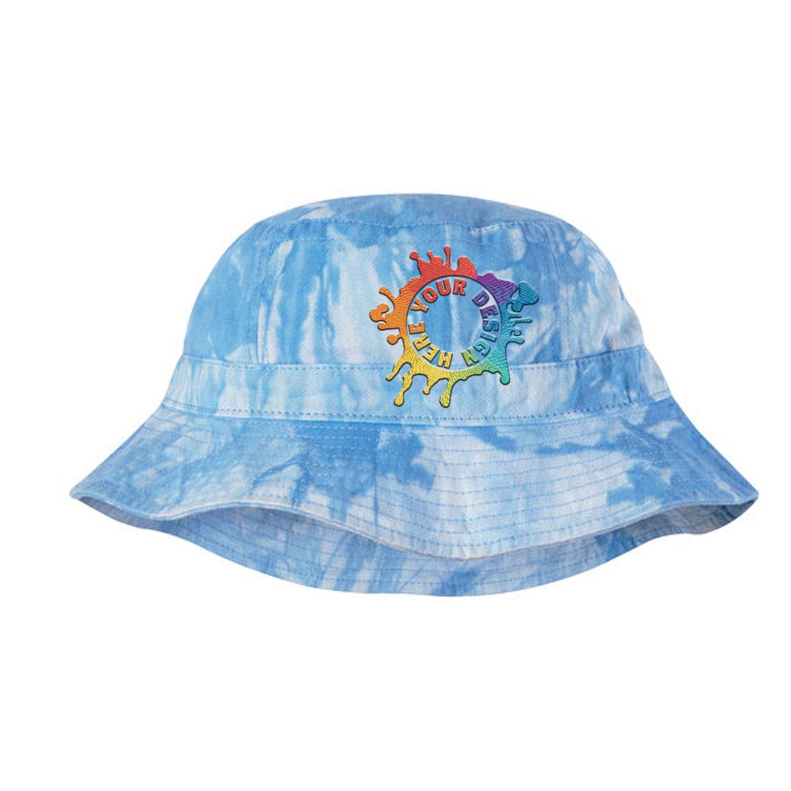 Embroidered Adams Vacationer Pigment Dyed Bucket Hat - Mato & Hash