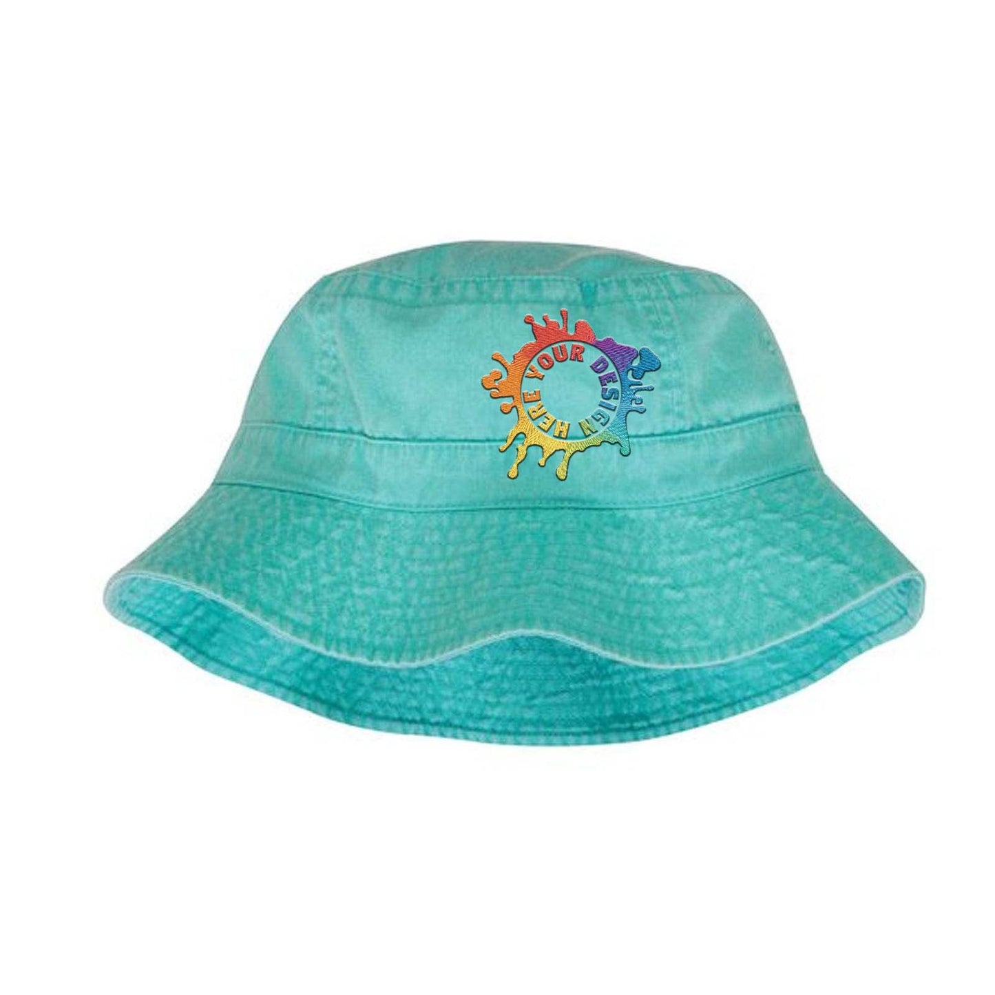 Embroidered Adams Vacationer Pigment Dyed Bucket Hat - Mato & Hash