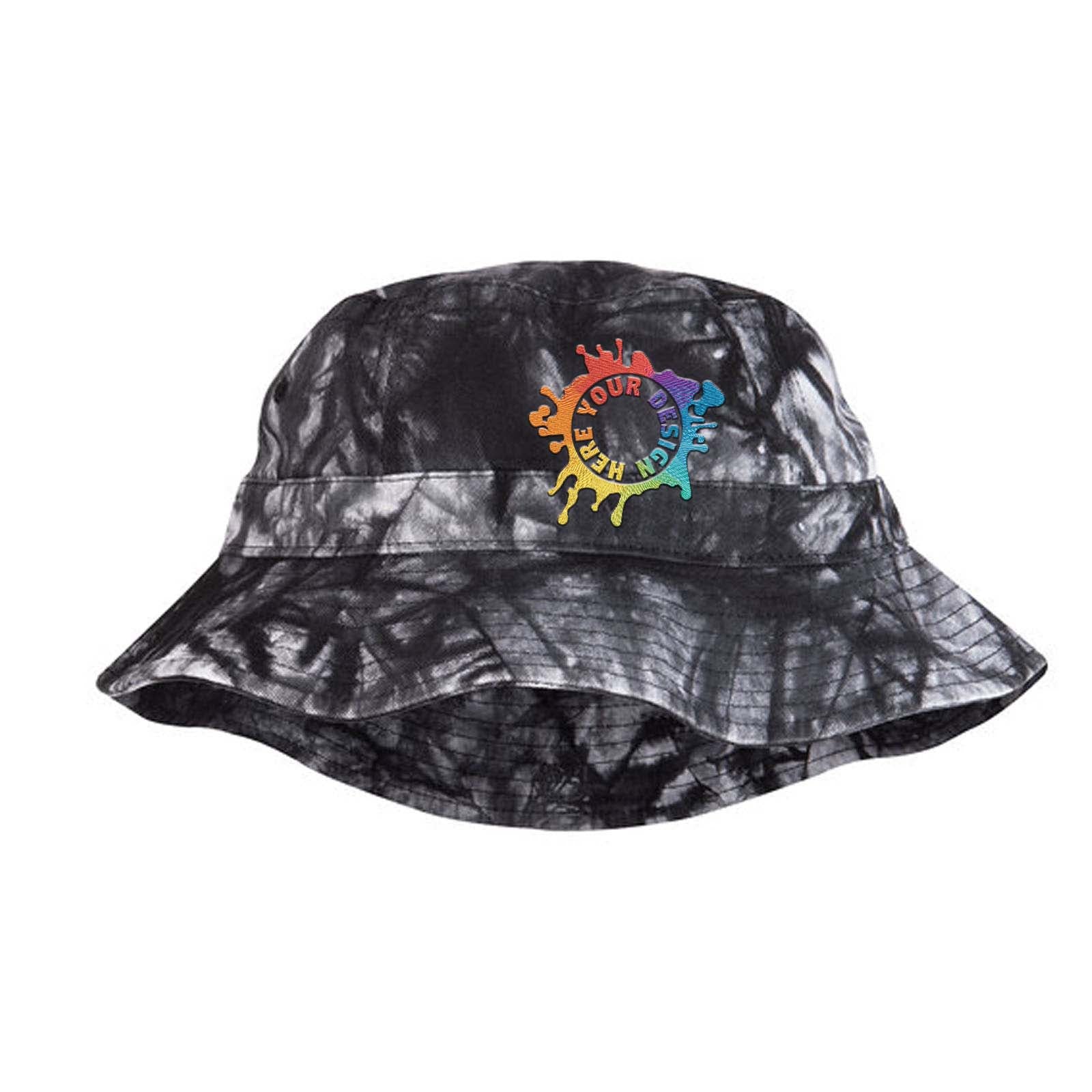Fly Fishing Embroidered Pigment Dyed Bucket Hat
