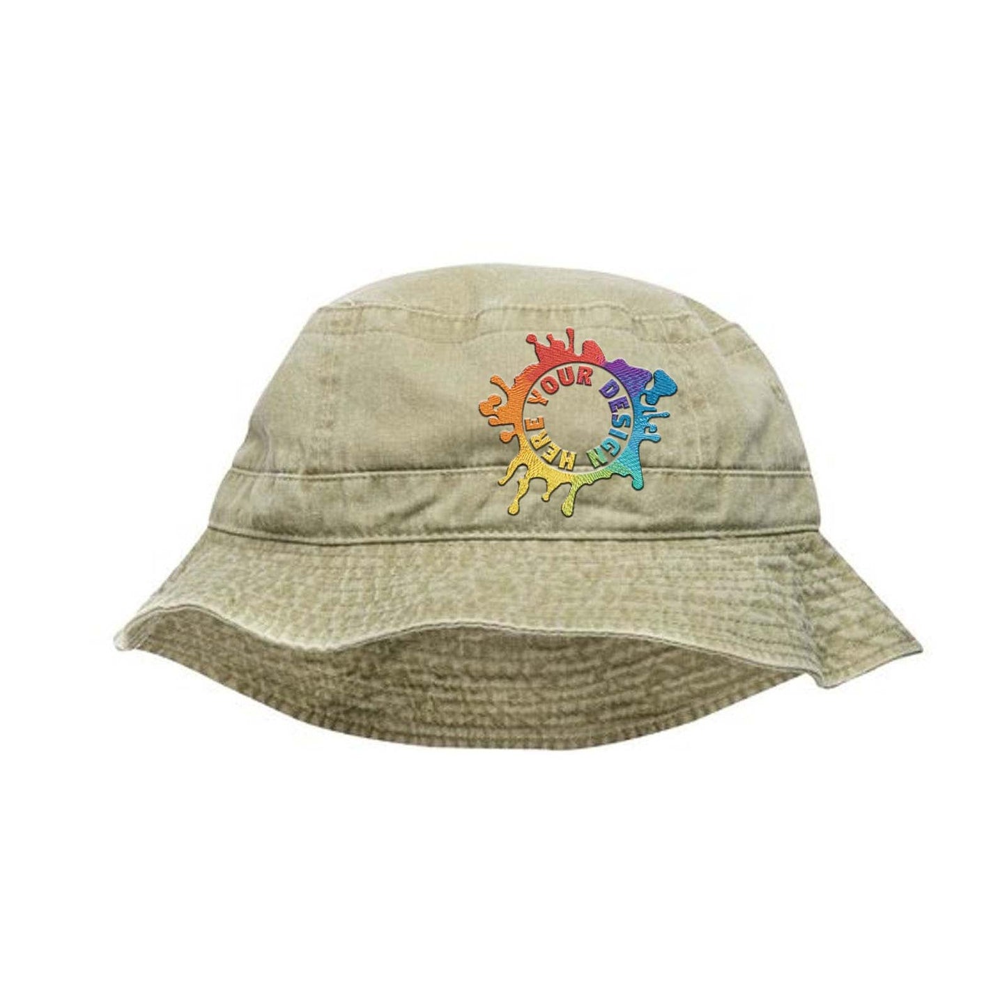 Embroidered Adams Vacationer Pigment Dyed Bucket Hat - Mato & Hash