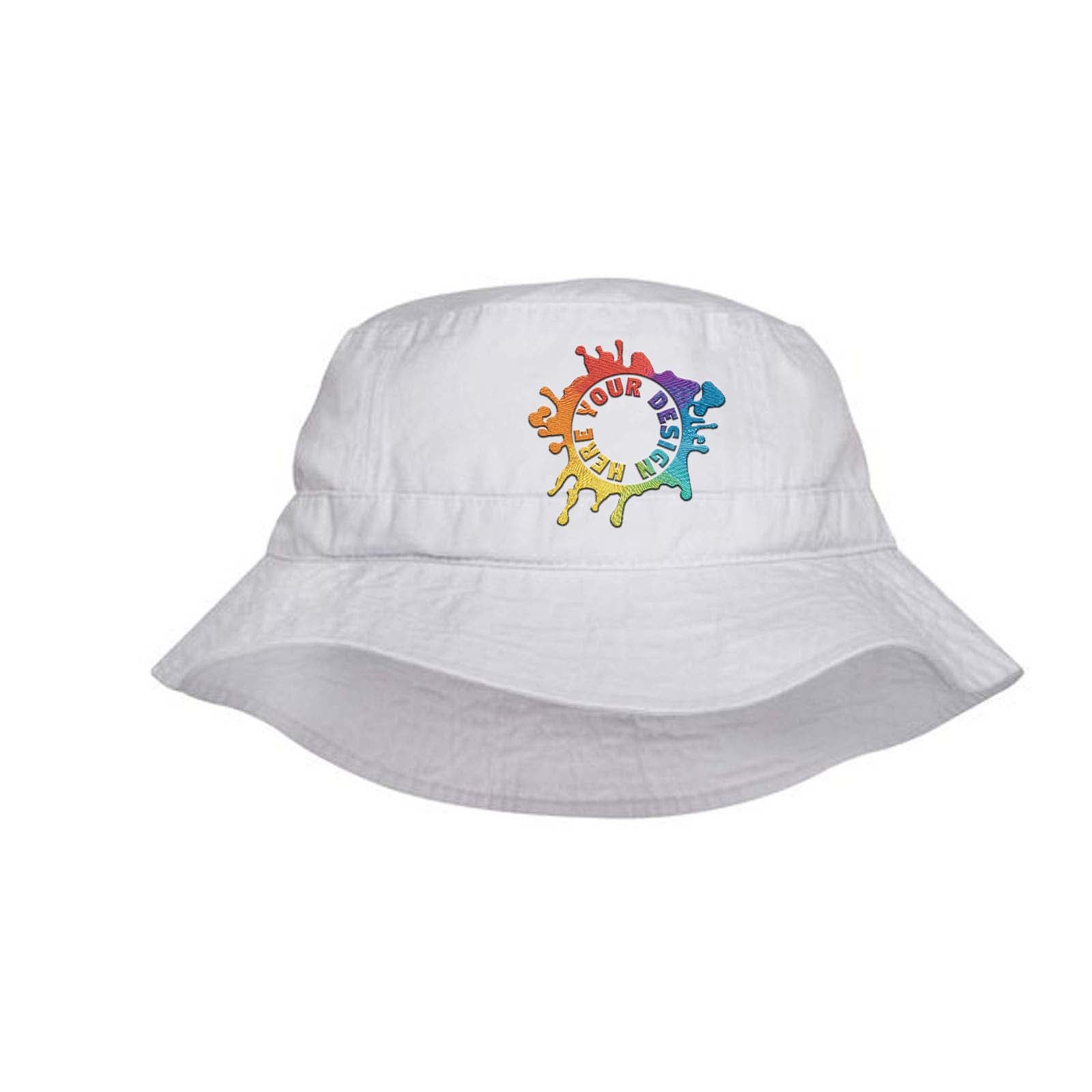 Embroidered Adams Vacationer Pigment Dyed Bucket Hat - Mato & Hash
