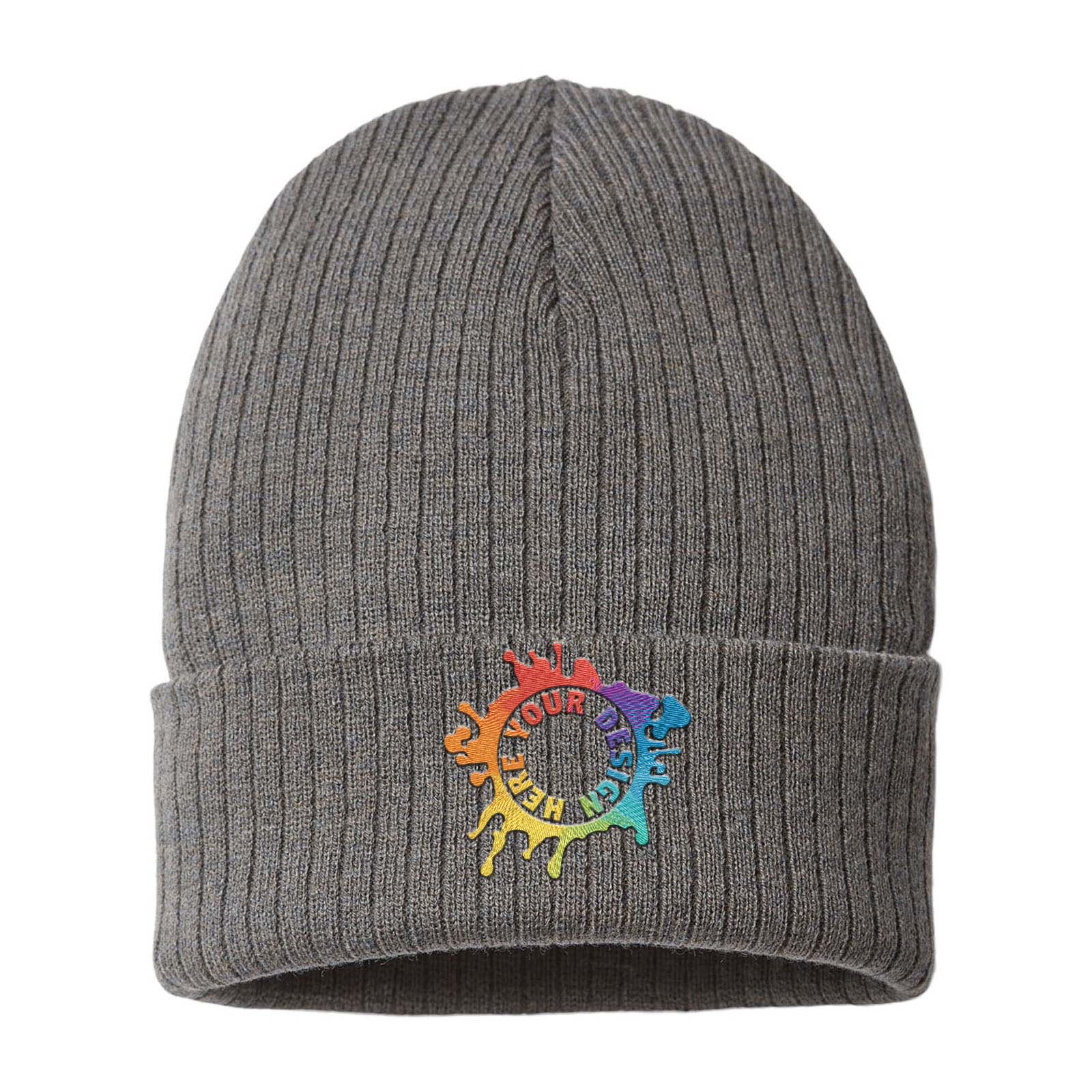 Embroidered Atlantis Headwear - Sustainable Rib Knit - Mato & Hash