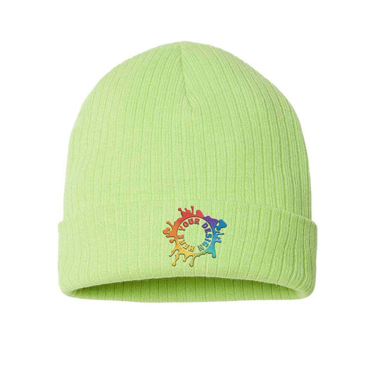 Embroidered Atlantis Headwear - Sustainable Rib Knit - Mato & Hash