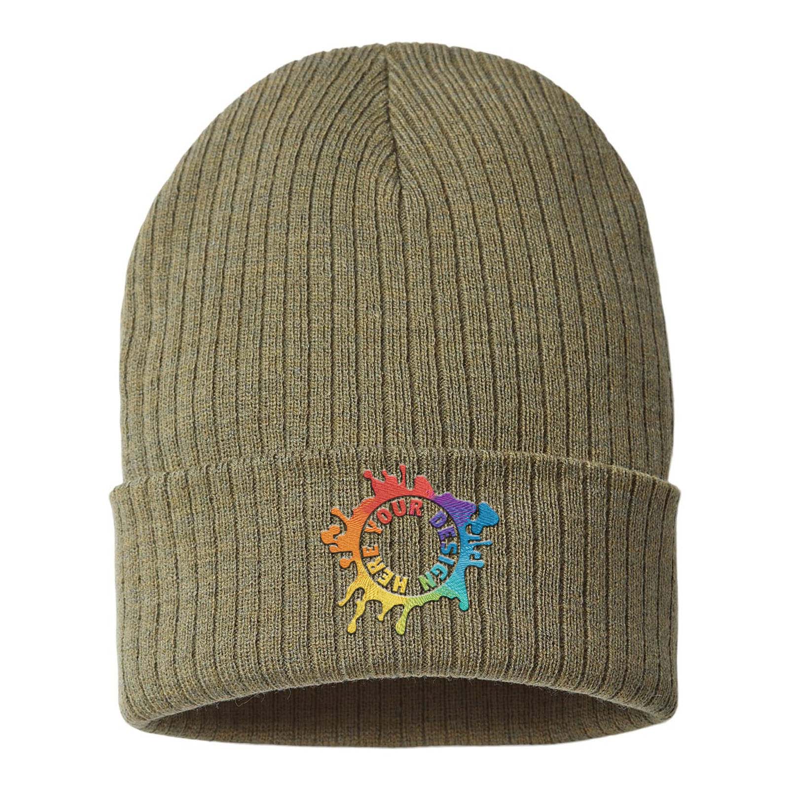 Embroidered Atlantis Headwear - Sustainable Rib Knit - Mato & Hash