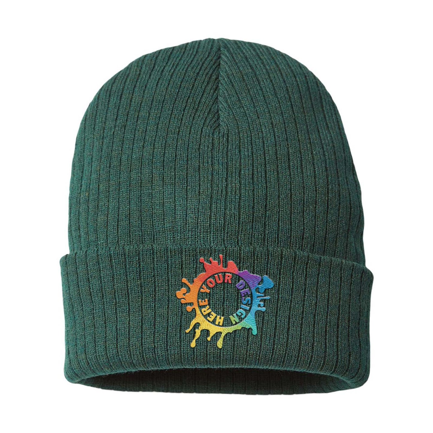 Embroidered Atlantis Headwear - Sustainable Rib Knit - Mato & Hash