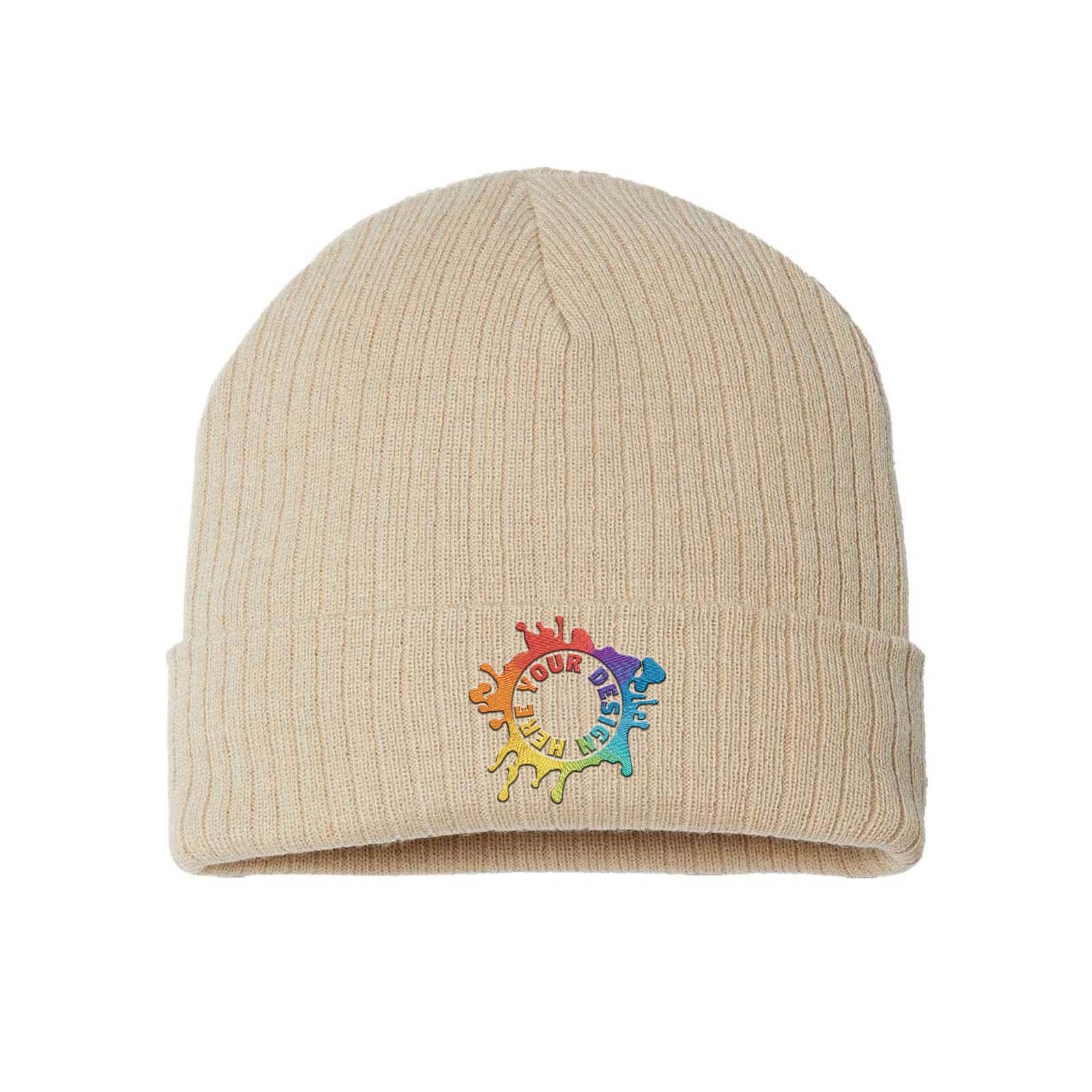 Embroidered Atlantis Headwear - Sustainable Rib Knit - Mato & Hash