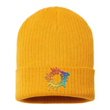 Embroidered Atlantis Headwear - Sustainable Rib Knit - Mato & Hash