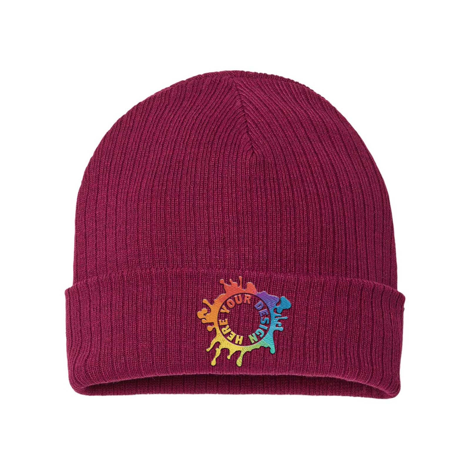 Embroidered Atlantis Headwear - Sustainable Rib Knit - Mato & Hash