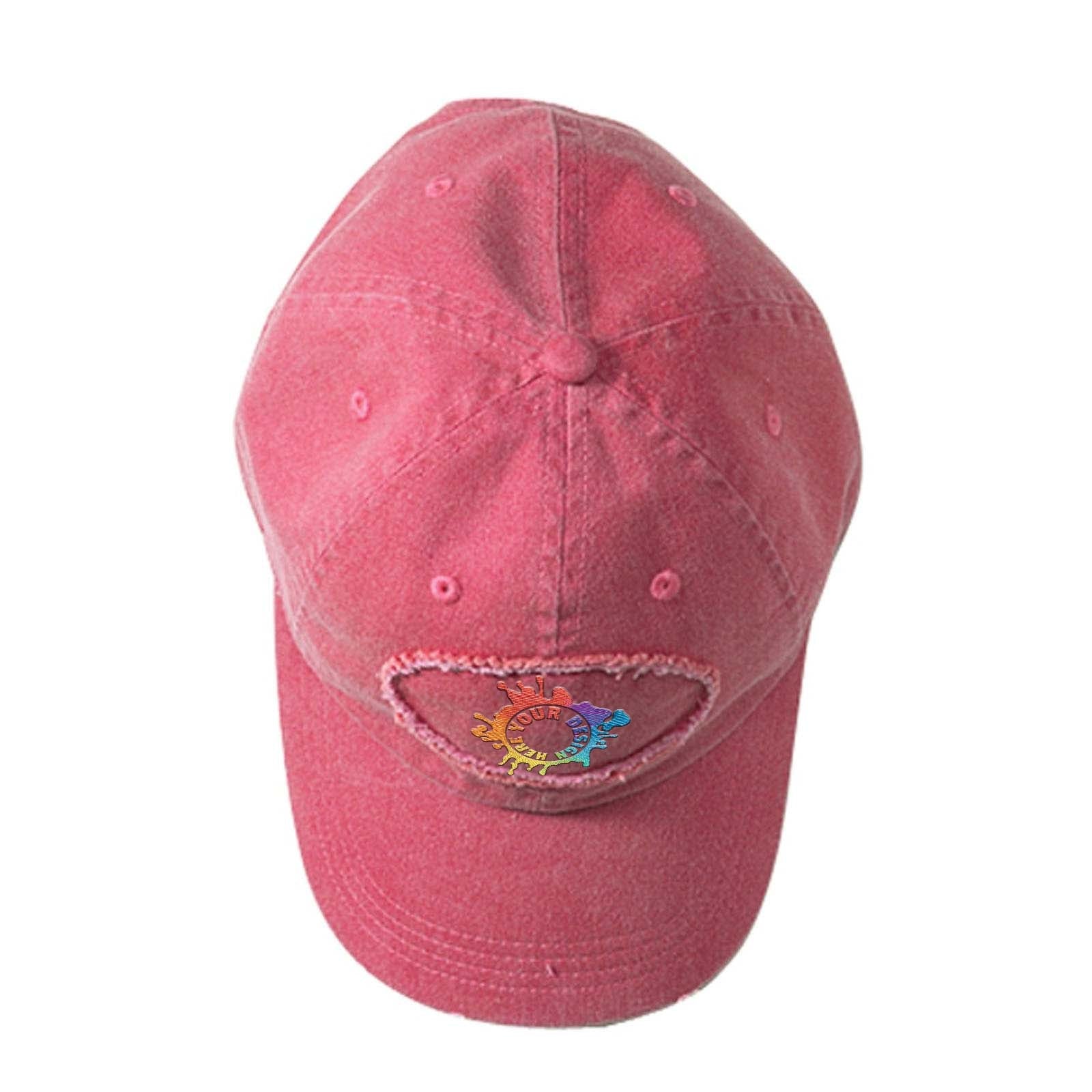 Embroidered Authentic Pigment Pigment-Dyed Raw-Edge Patch Baseball Cap - Mato & Hash