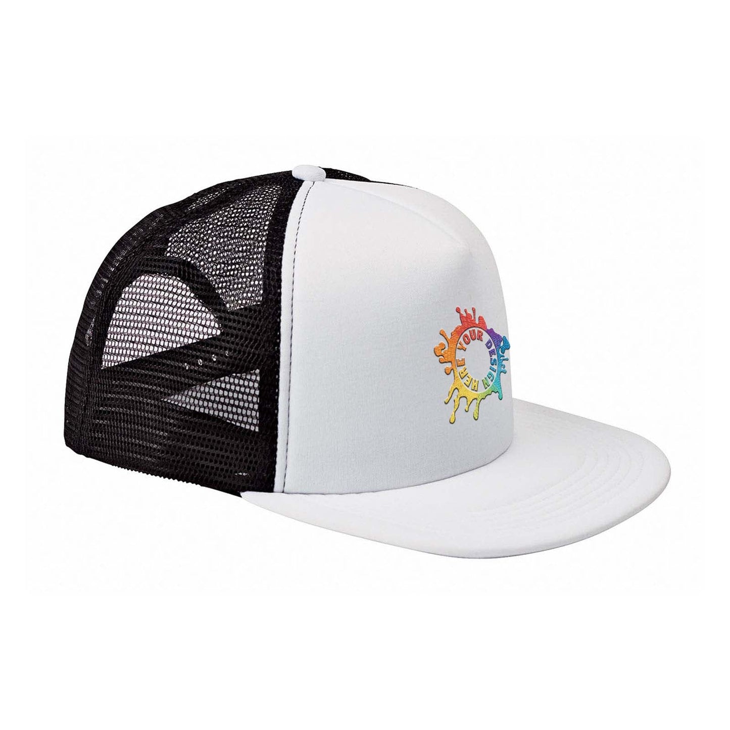 Embroidered Big Accessories 5-Panel Foam Front Trucker Cap - Mato & Hash