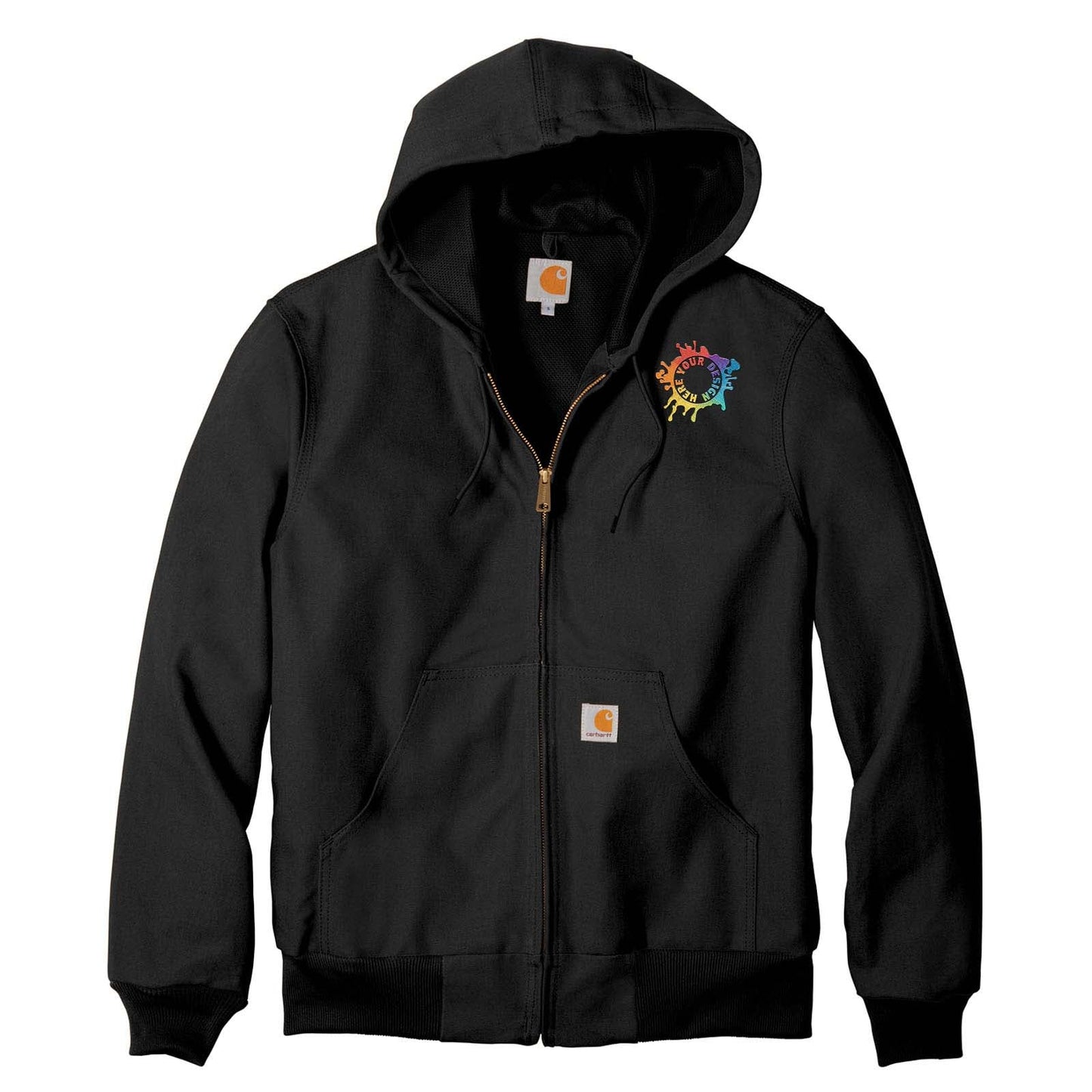 Embroidered Carhartt ® Thermal-Lined Duck Active Jac - Mato & Hash