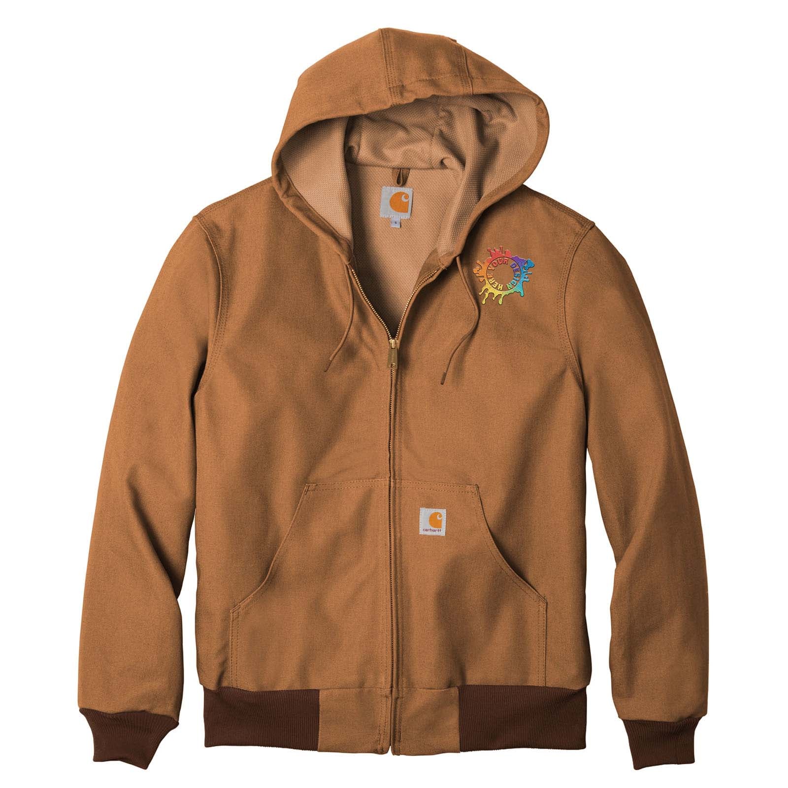 Embroidered Carhartt ® Thermal-Lined Duck Active Jac - Mato & Hash