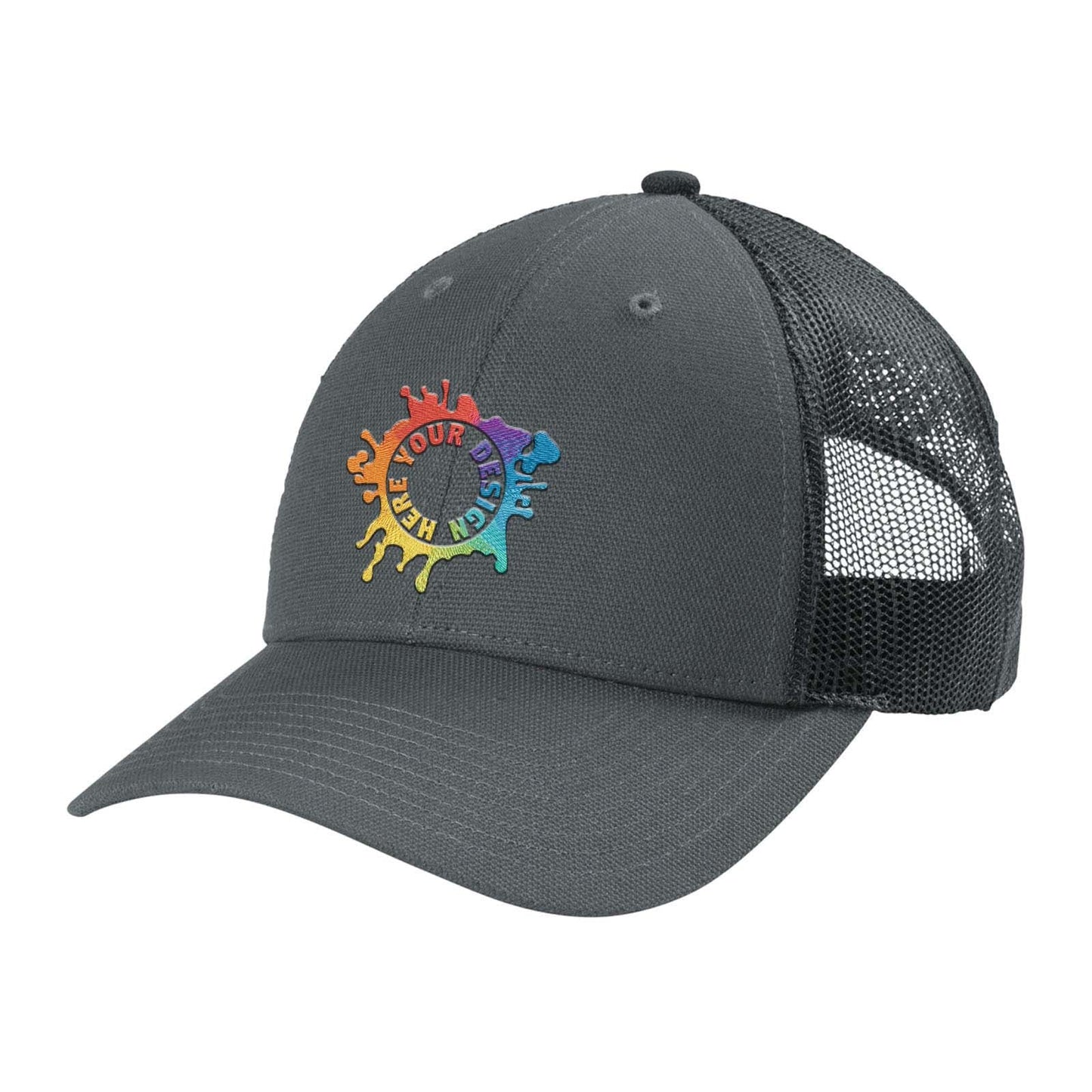 Embroidered CornerStone® Canvas Mesh Back Cap - Mato & Hash
