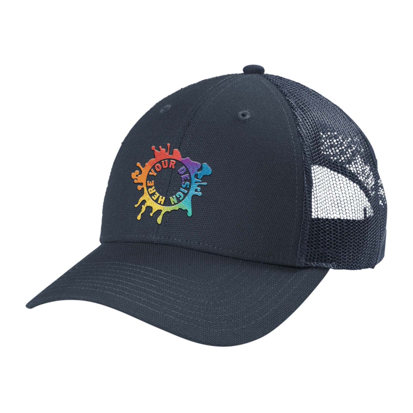 Embroidered CornerStone® Canvas Mesh Back Cap - Mato & Hash