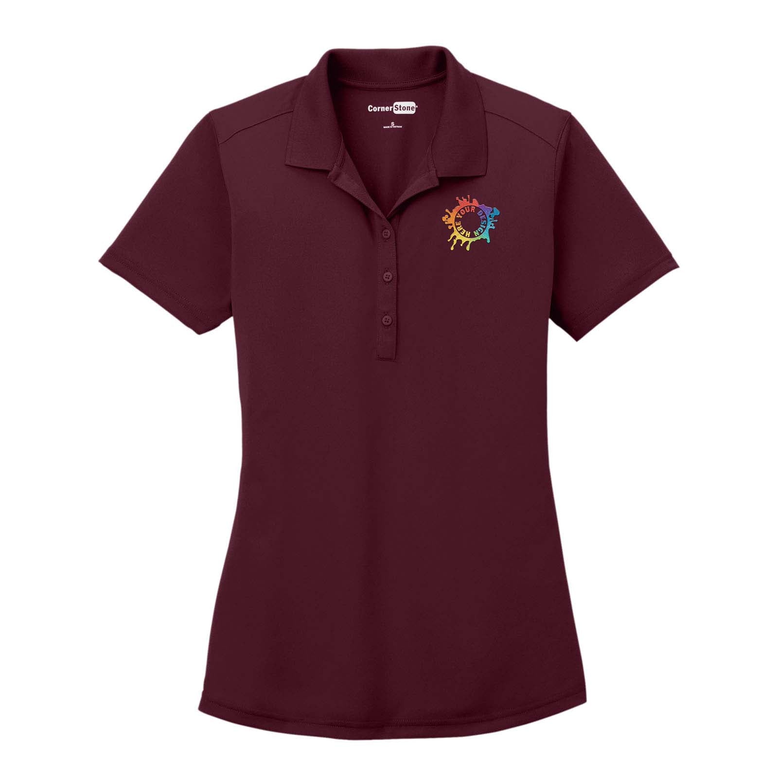 Embroidered CornerStone® Ladies Select Lightweight Snag-Proof Polo - Mato & Hash