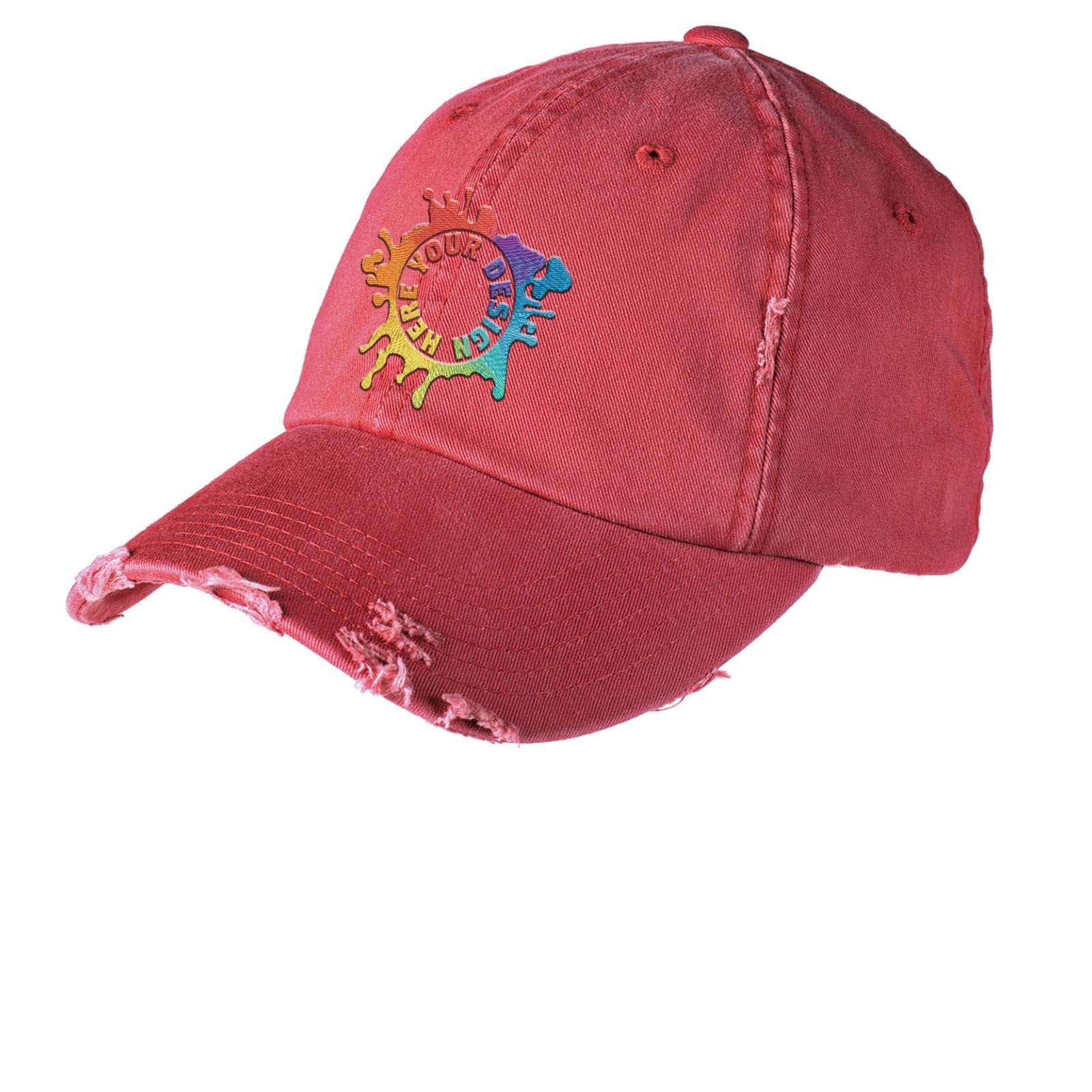 Embroidered District® Distressed Cap - Mato & Hash