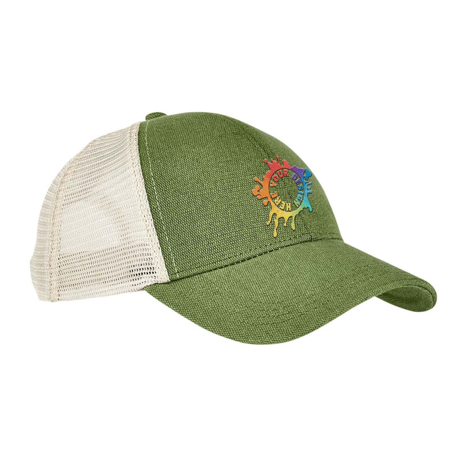 Embroidered econscious Hemp Blend Trucker Cap - Mato & Hash