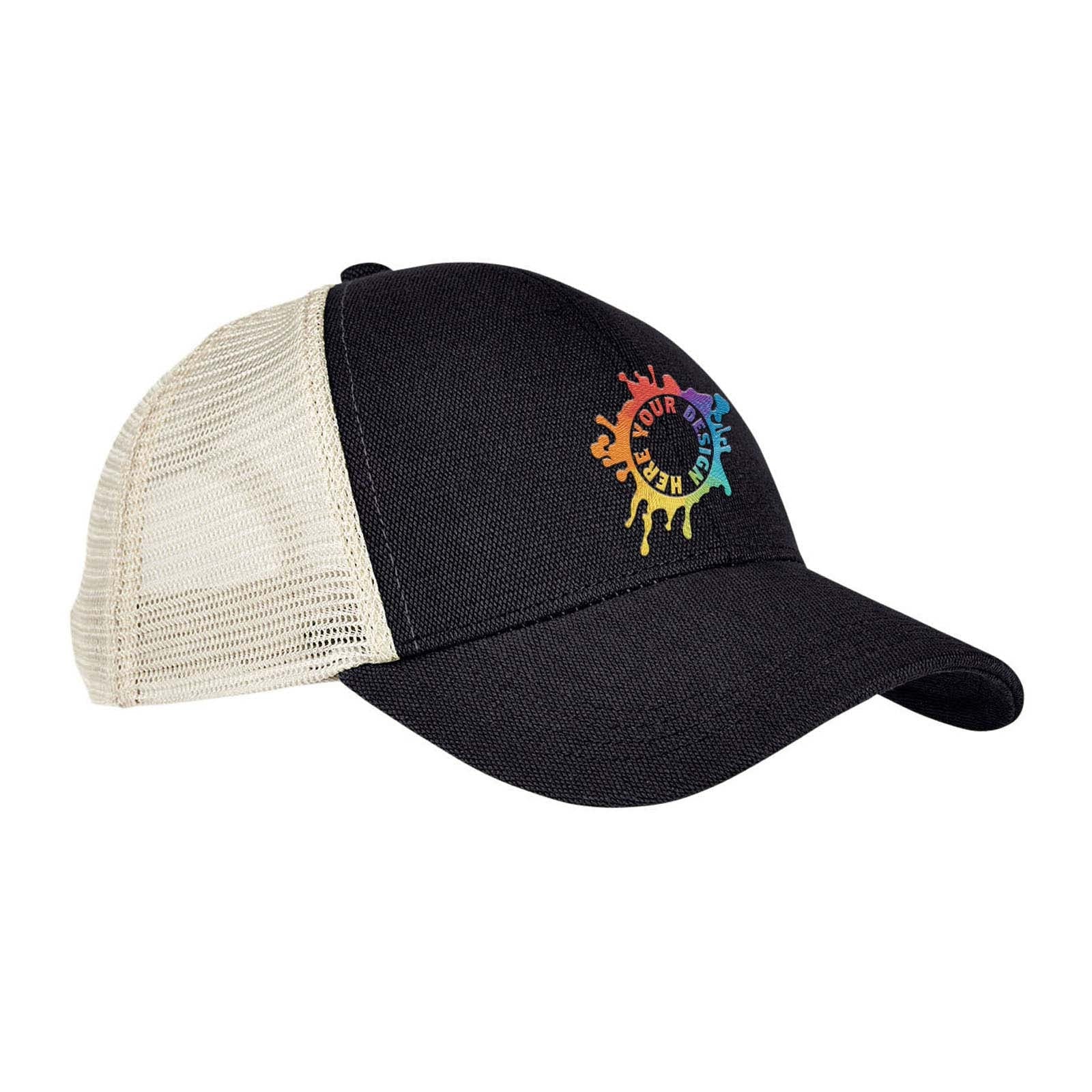 Embroidered econscious Hemp Blend Trucker Cap - Mato & Hash