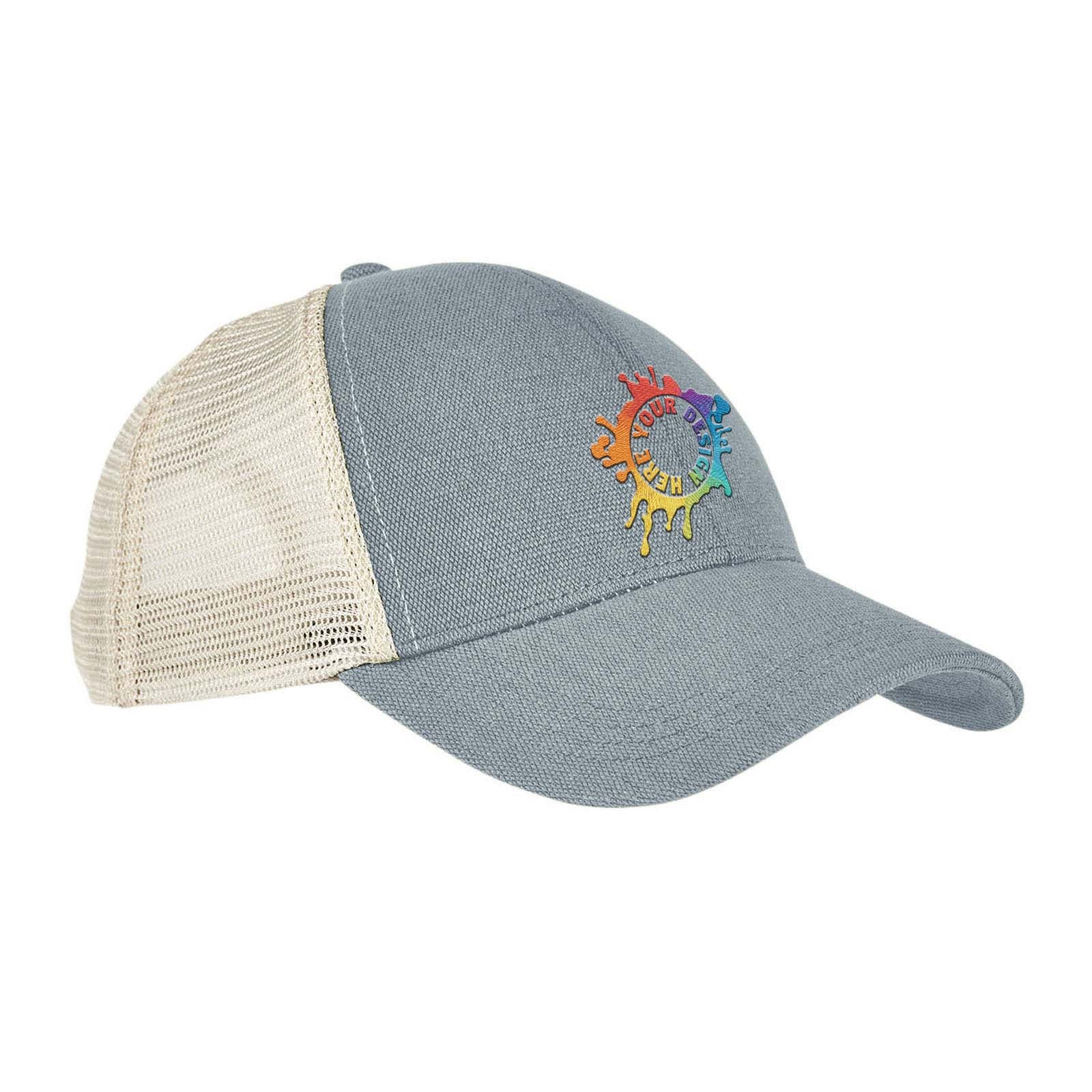 Embroidered econscious Hemp Blend Trucker Cap - Mato & Hash