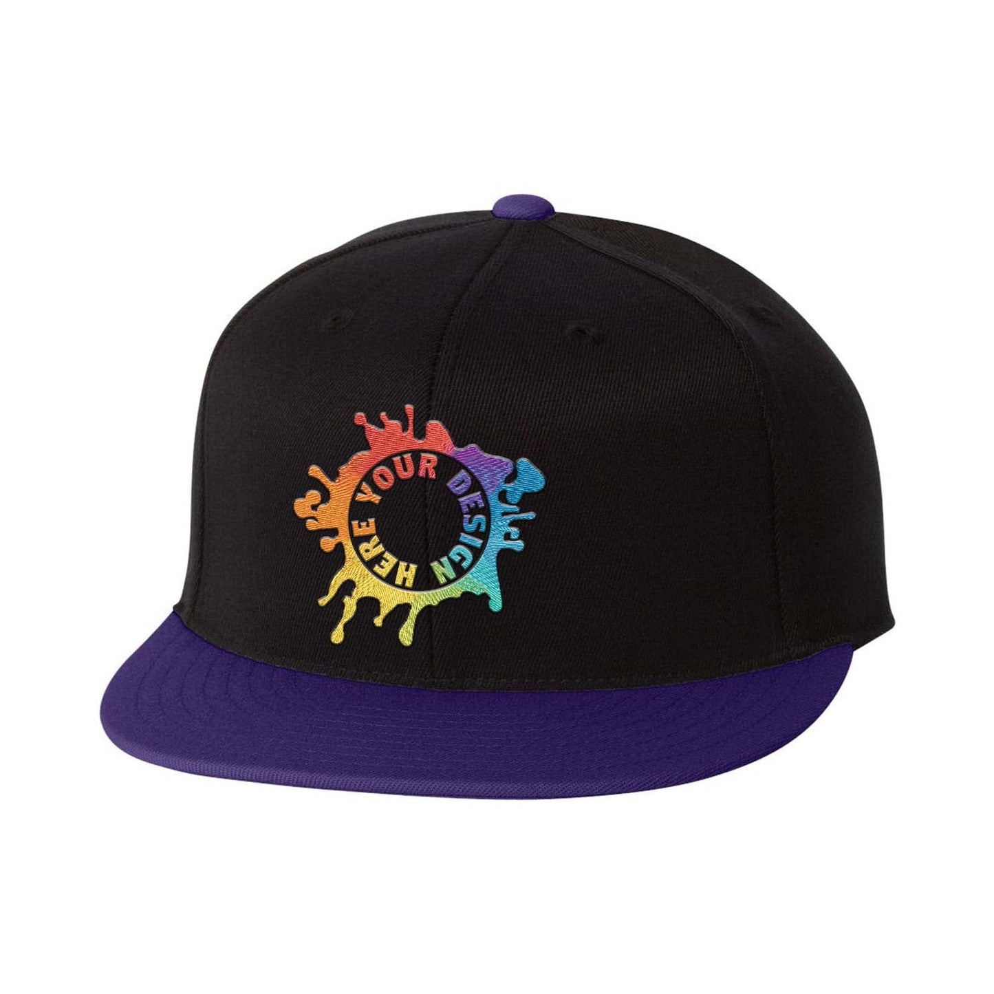 Embroidered Flexfit 210® Flat Bill Cap - Mato & Hash
