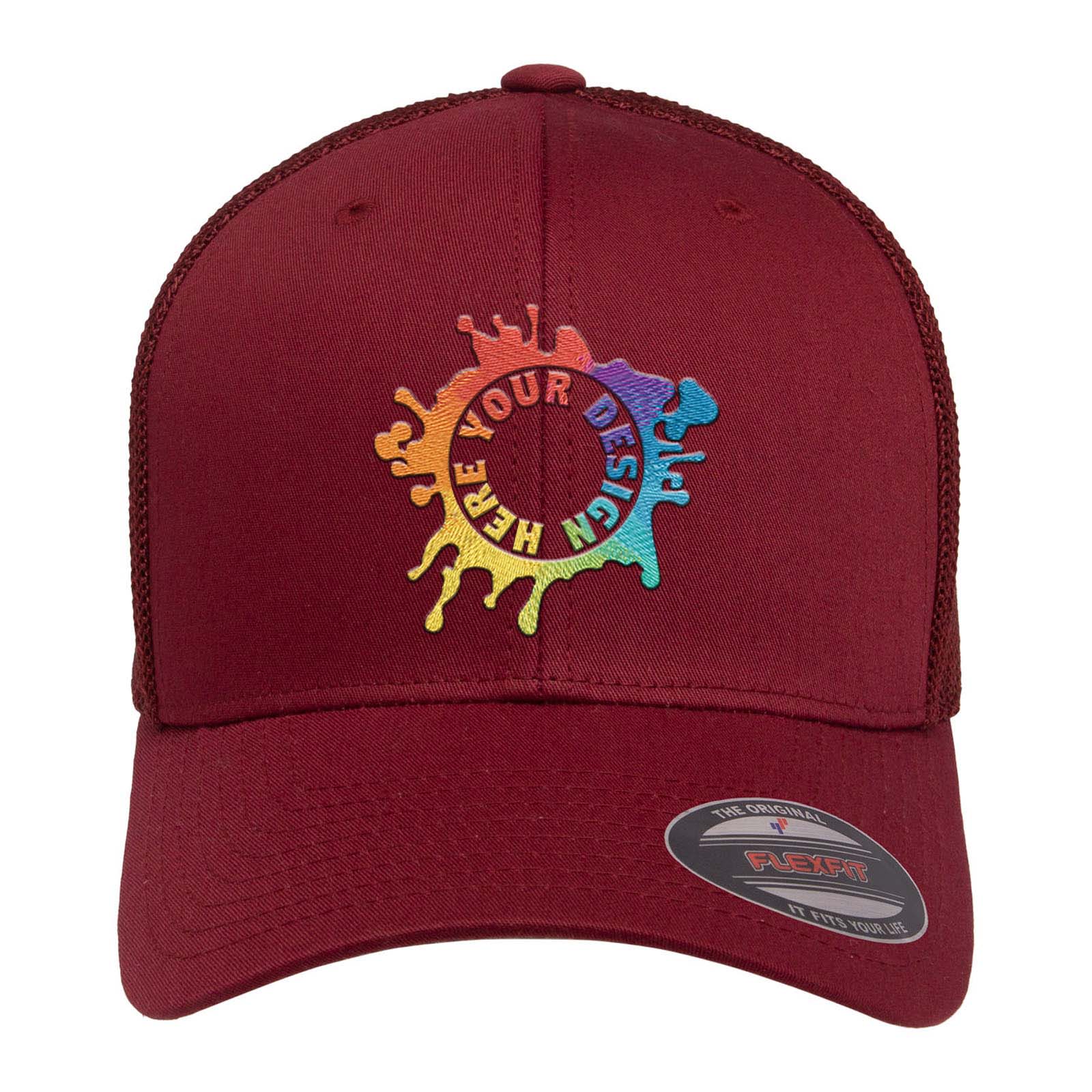 Embroidered Flexfit Adult 6-Panel Trucker Cap - Mato & Hash