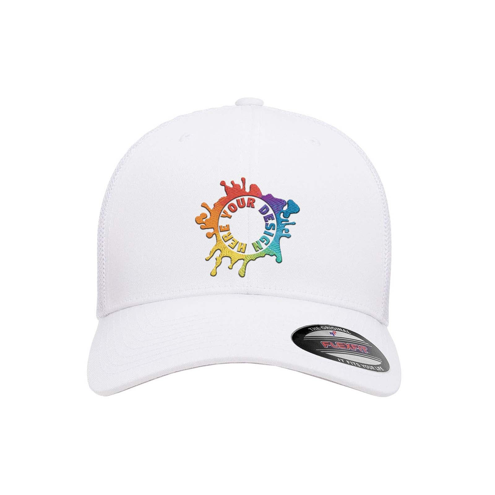 Embroidered Flexfit Adult 6-Panel Trucker Cap - Mato & Hash