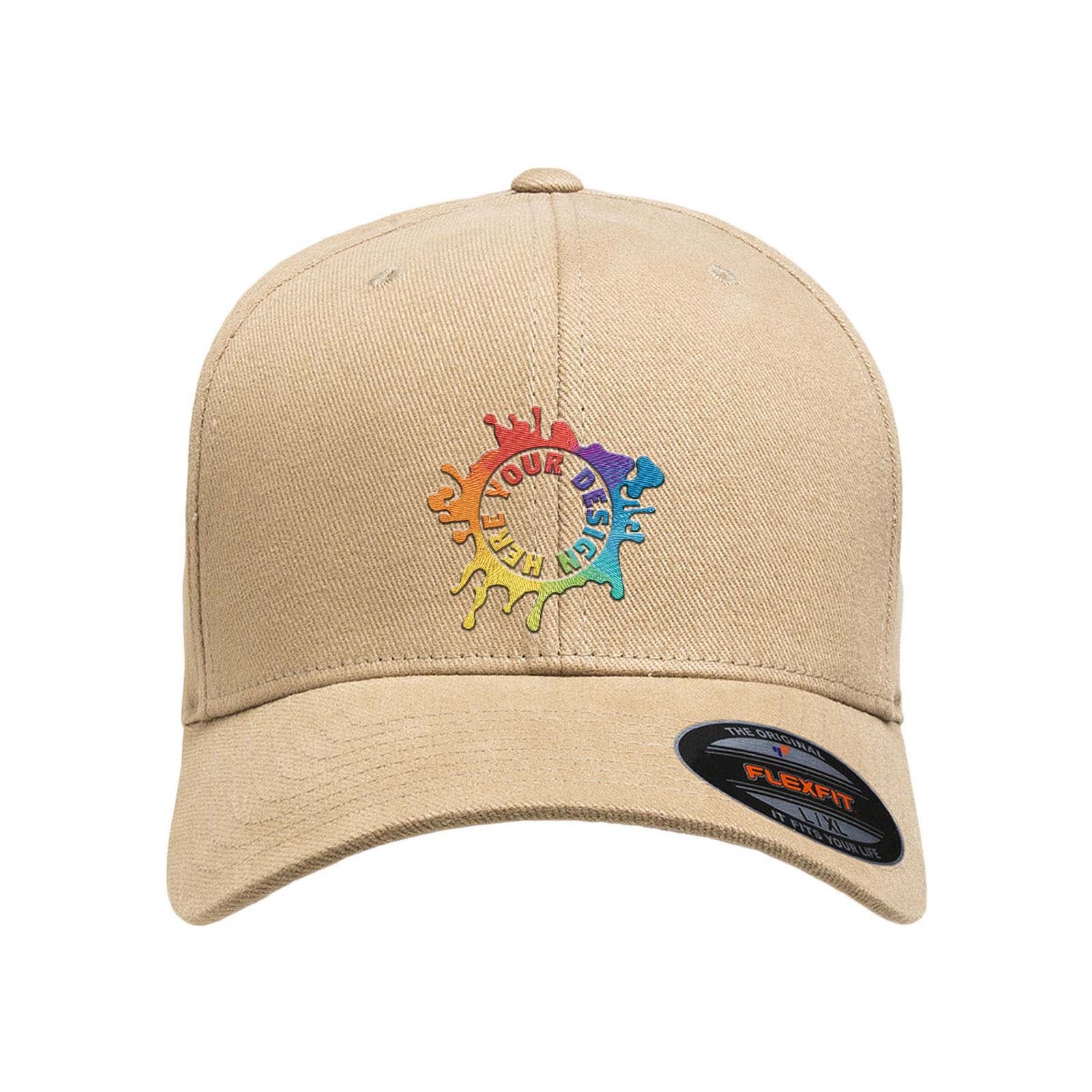 Embroidered Flexfit Adult Brushed Twill Cap - Mato & Hash