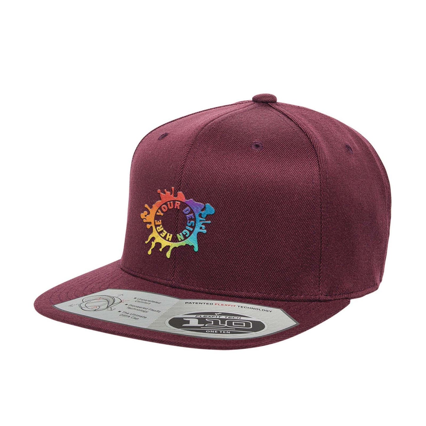 Embroidered Flexfit Adult Wool Blend Snapback Cap - Mato & Hash