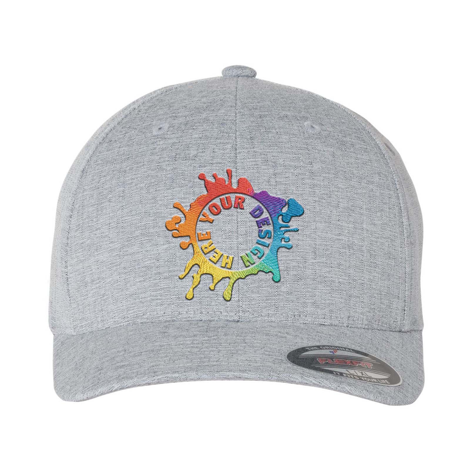 Embroidered Flexfit Heatherlight™ Mélange Cap - Mato & Hash