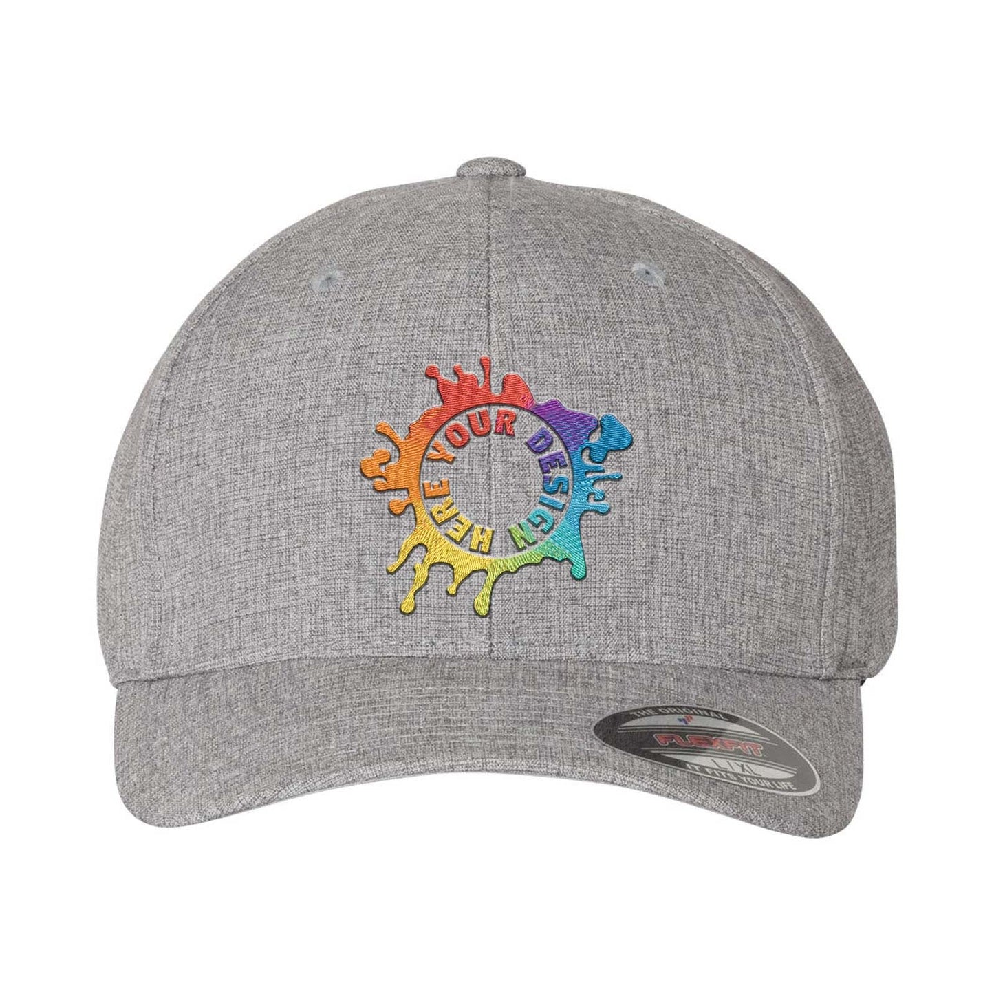 Embroidered Flexfit Heatherlight™ Mélange Cap - Mato & Hash
