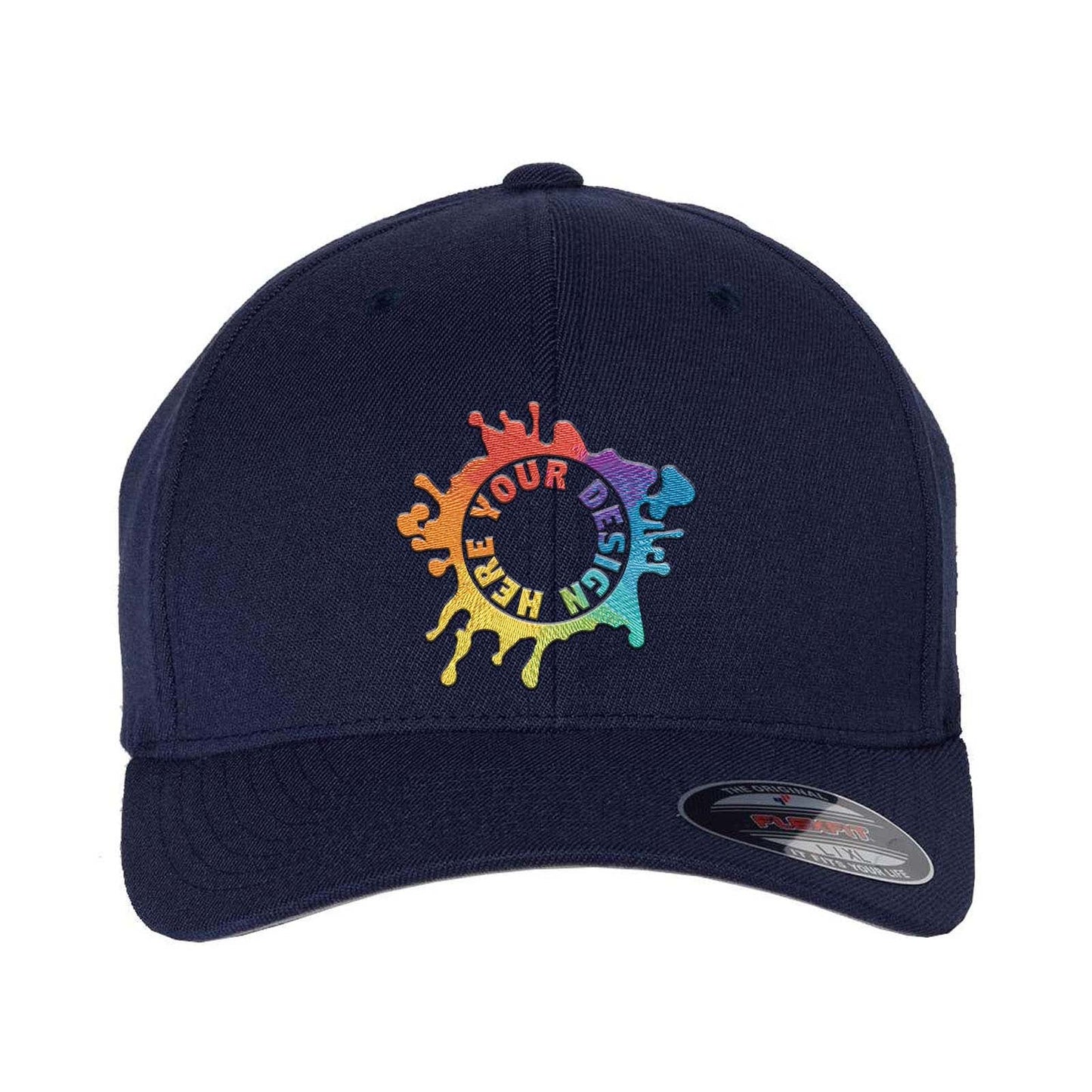 Embroidered Flexfit Wool-Blend Cap - Mato & Hash