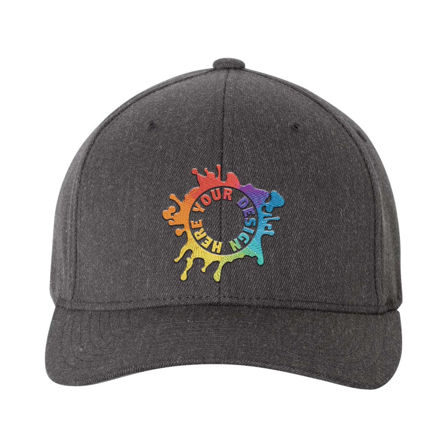 Embroidered Flexfit Wool-Blend Cap - Mato & Hash