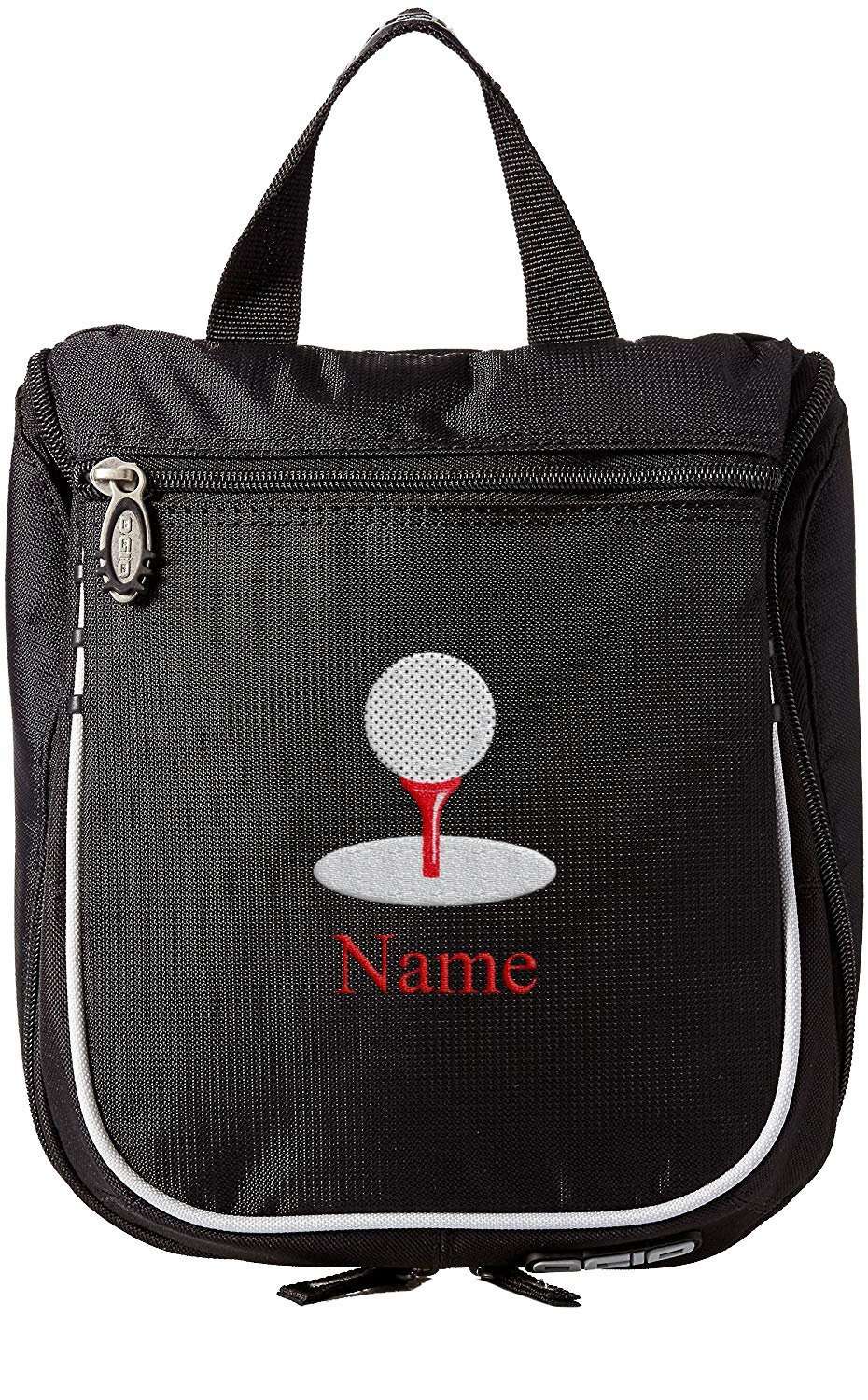 Embroidered Hanging Toiletry Bag – Custom Dopp Kit/Shaving Kit - Golf - Mato & Hash