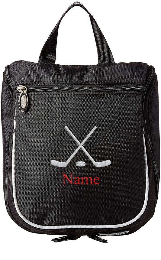 Embroidered Hanging Toiletry Bag – Custom Dopp Kit/Shaving Kit - Hockey - Mato & Hash
