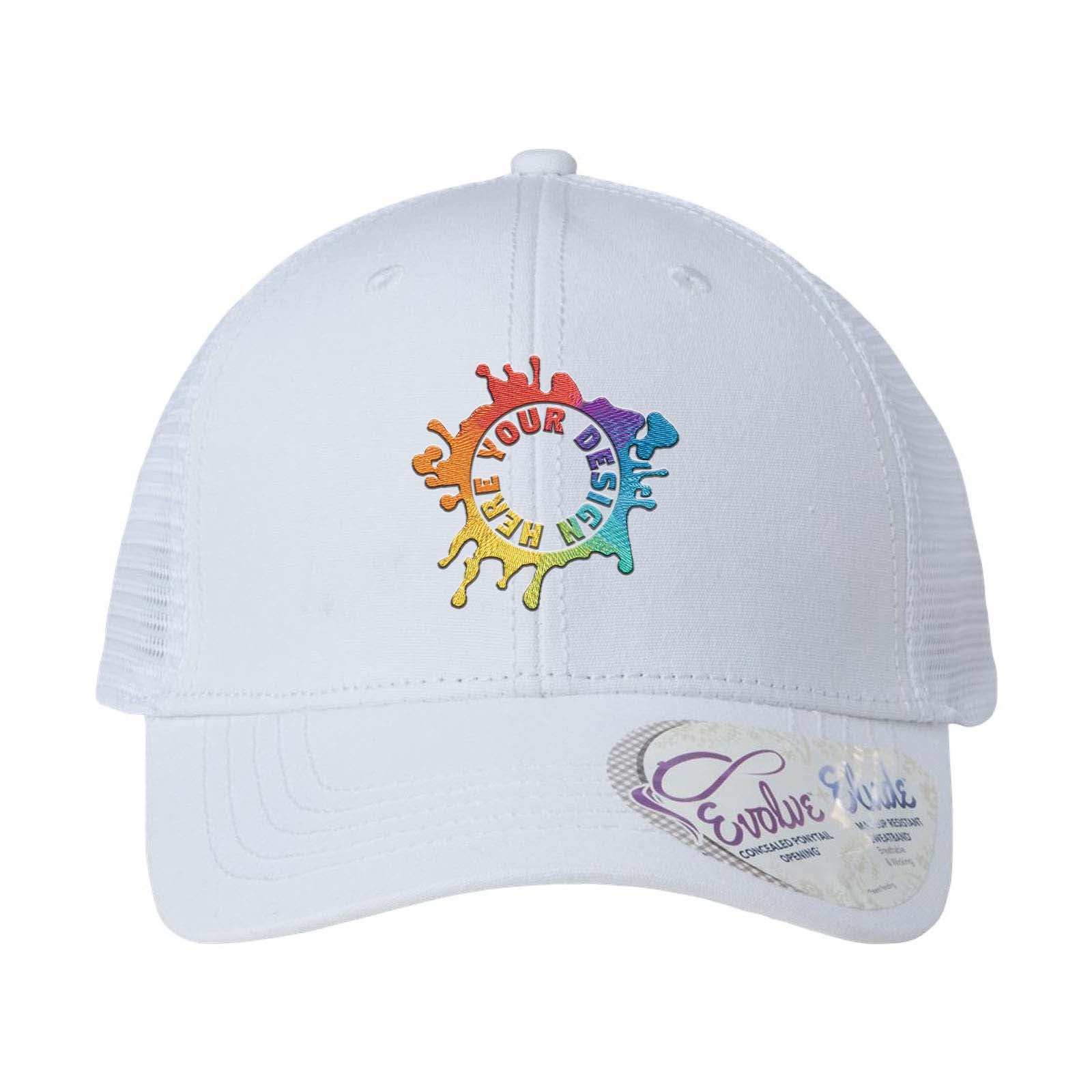 Embroidered Infinity Her Women's Modern Trucker Cap - Mato & Hash
