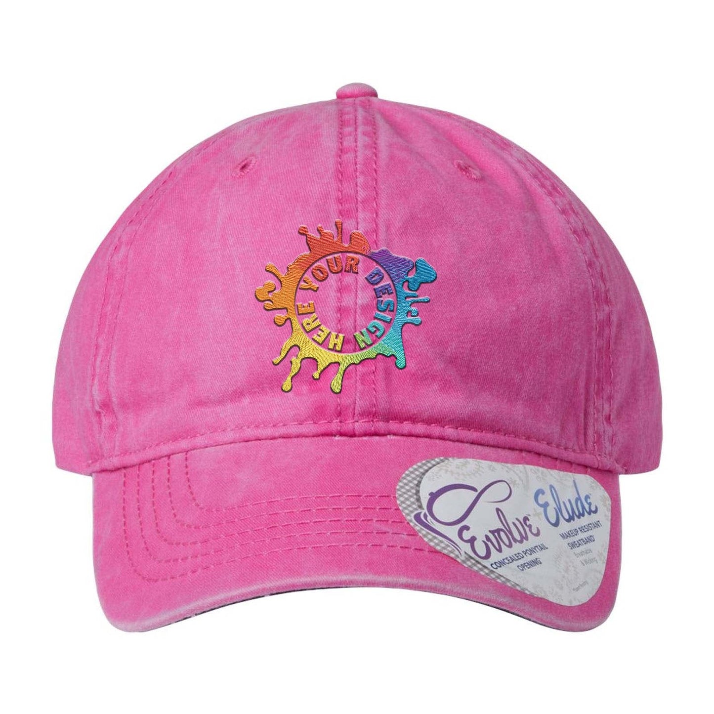 Embroidered Infinity Her Women's Pigment-Dyed Fashion Undervisor Cap - Mato & Hash